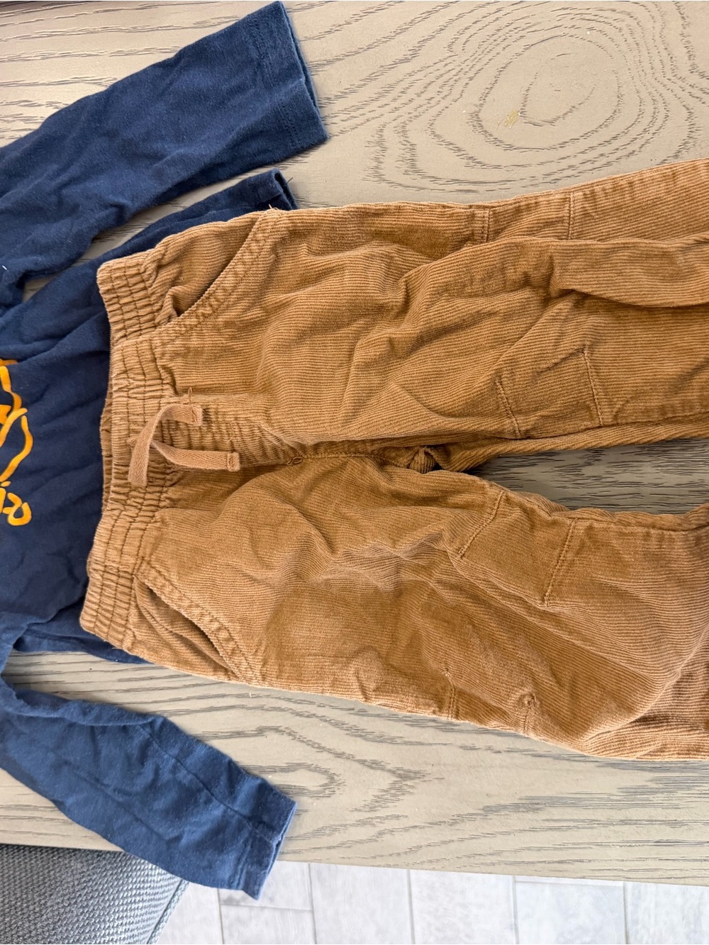 Little Me Brown Corduroy Pull-On Pants